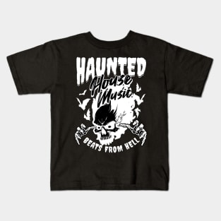 HOUSE MUSIC - Haunted House From Hell (White) Kids T-Shirt